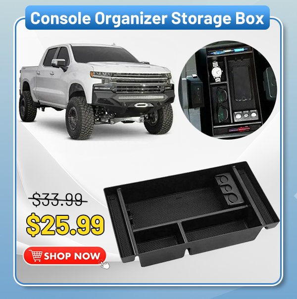 2019-2020 Chevy Silverado/GMC Sierra Console Organizer Storage Box