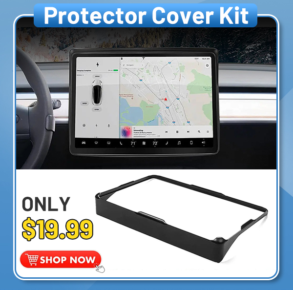 Tesla Model 3/Y Tempered Glass Screen Protector & Center Sun Shade Protector Cover Kit